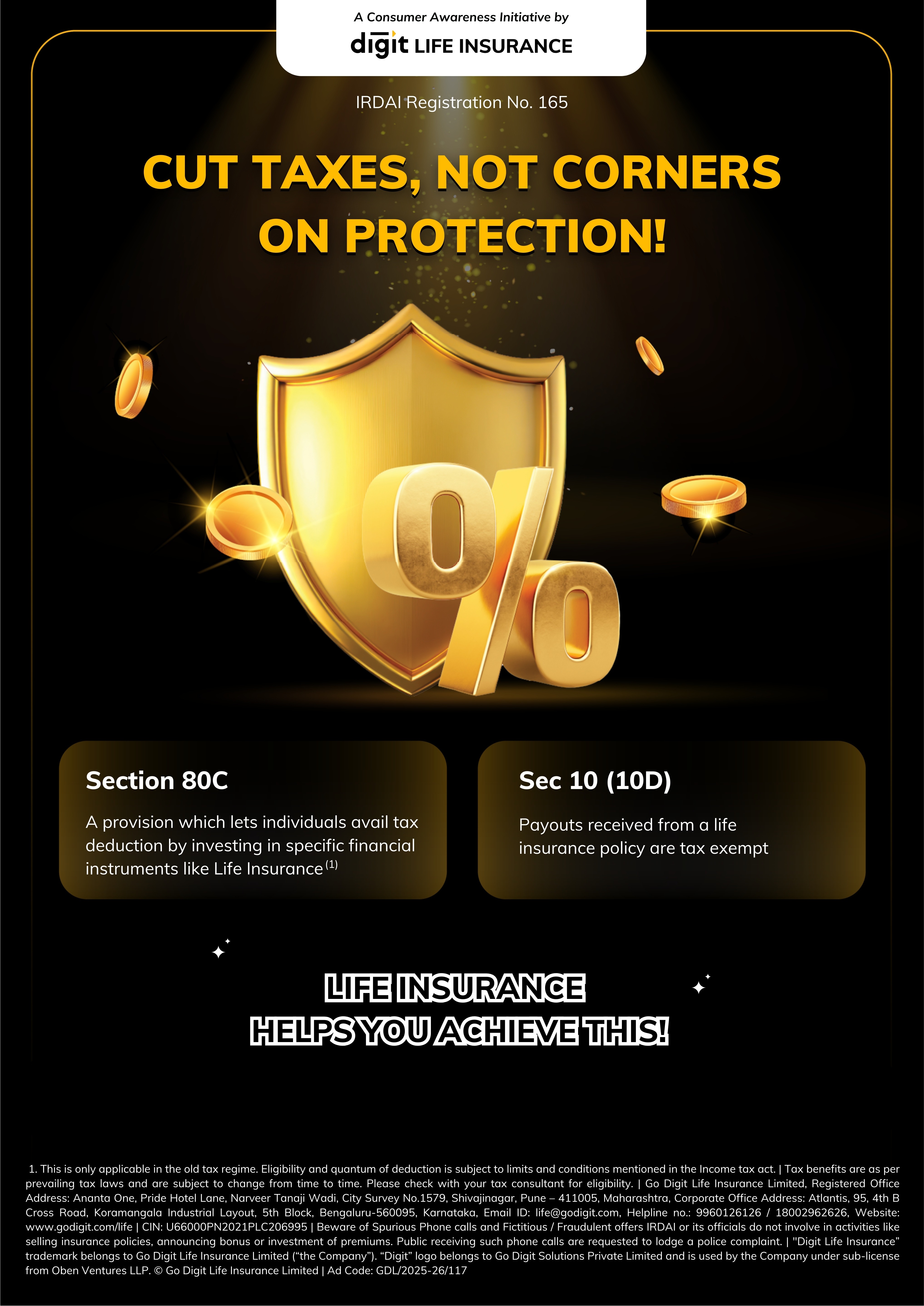 Cut Taxes and not corners on Protection